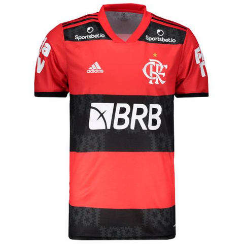 Camisa Flamengo I [Com Patrocínio] 21/22 Adidas - Rubro Negro - Vilas Store