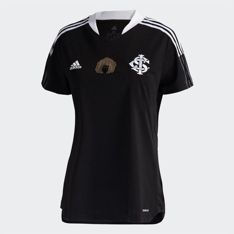 Camisa Feminina Internacional Consciência Negra 21/22 Adidas - Preto - Vilas Store