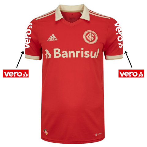 Camisa Internacional I [Com Patrocínio] 22/23 Adidas - Vermelho - Vilas Store