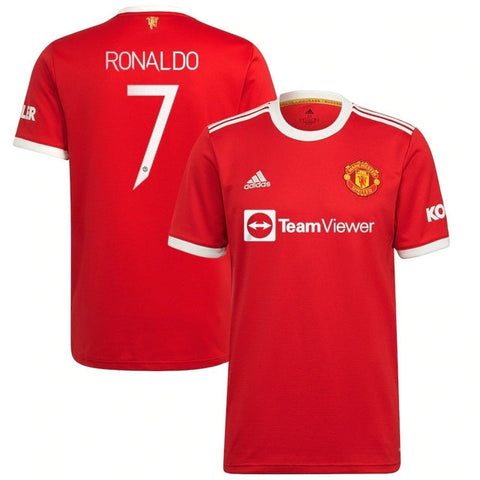 Camisa Manchester United I 21/22 Adidas - Vermelho - Ronaldo #7 - Vilas Store