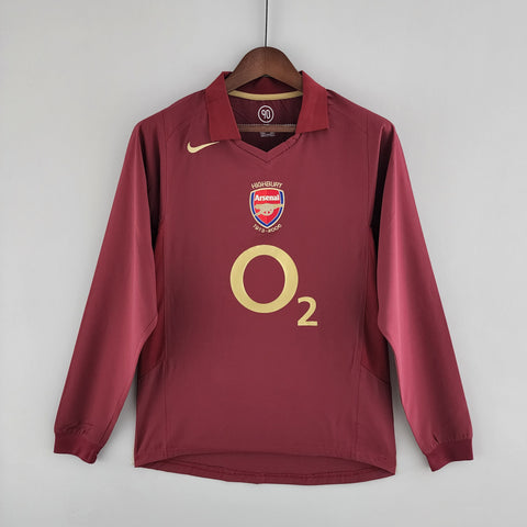 Camisa Manga Longa Arsenal 05/06 Nike - Bordo - Vilas Store