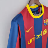 Camisa Manga Longa Barcelona 10/11 Nike - Grená - Vilas Store