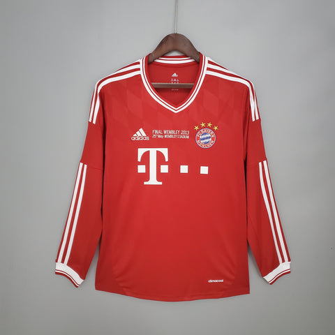 Camisa Manga Longa Bayern de Munique Champions League 2013/14 Adidas - Vermelha - Vilas Store