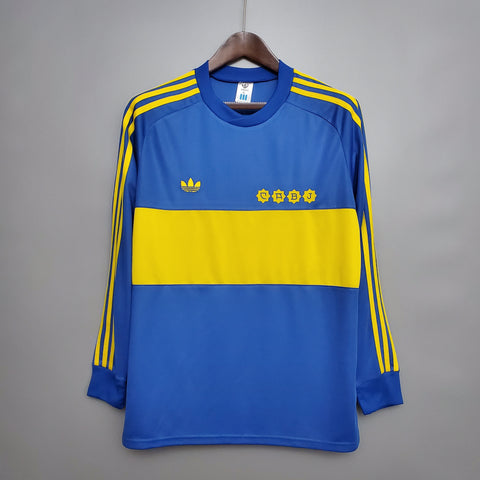 Camisa Manga Longa Boca Juniors 1981 Adidas - Azul - Vilas Store