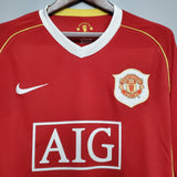 Camisa Manga Longa Manchester United 06/07 Nike - Vermelho - Vilas Store