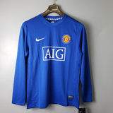 Camisa Manga Longa Manchester United 07/08 Nike - Azul - Vilas Store