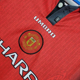 Camisa Manga Longa Manchester United 1996 Umbro - Vermelho - Vilas Store