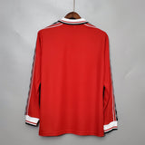 Camisa Manga Longa Manchester United 1998/99 Umbro - Vermelho - Vilas Store