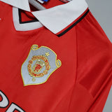 Camisa Manga Longa Manchester United 1999 Umbro - Vermelho - Vilas Store