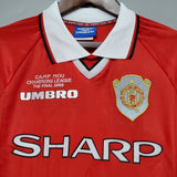 Camisa Manga Longa Manchester United 1999 Umbro - Vermelho - Vilas Store