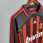 Camisa Manga Longa Milan 06/07 Adidas - Preto e Vermelho - Vilas Store