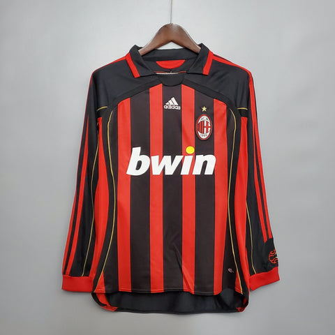 Camisa Manga Longa Milan 06/07 Adidas - Preto e Vermelho - Vilas Store