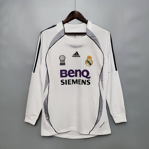 Camisa Manga Longa Real Madrid 06/07 Adidas - Branco - Vilas Store