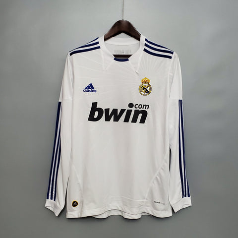 Camisa Manga Longa Real Madrid 10/11 Adidas - Branco - Vilas Store