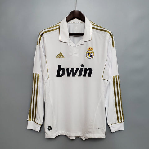 Camisa Manga Longa Real Madrid 11/12 Adidas - Branco - Vilas Store