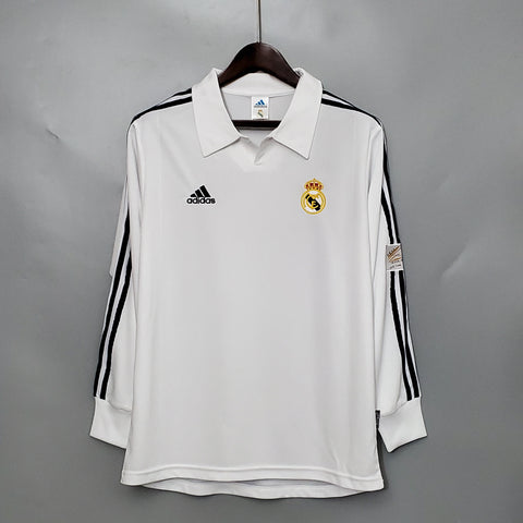 Camisa Manga Longa Real Madrid 2002 Adidas - Branco - Vilas Store