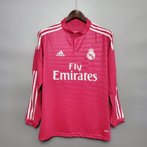 Camisa Manga Longa Real Madrid II 14/15 Adidas - Rosa - Vilas Store