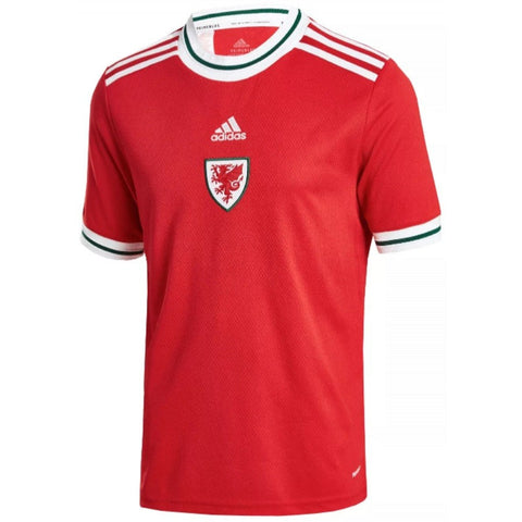 Camisa Seleção País de Gales I 2022 Adidas - Vermelho - Vilas Store