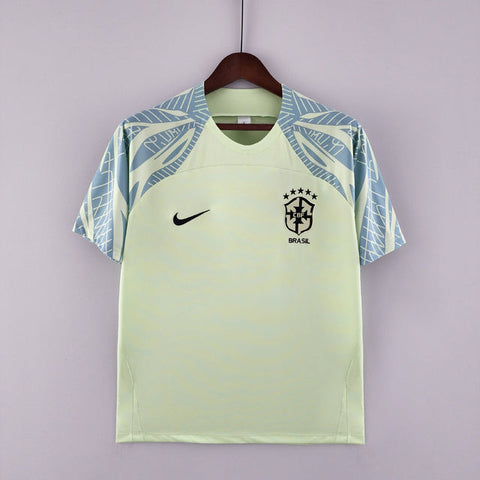 Camisa Pré-Jogo Seleção Brasil 2022 Nike - Verde Claro - Vilas Store