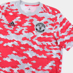 Camisa Pré-jogo Manchester United 21/22 Adidas - Branco e Vermelho - Vilas Store