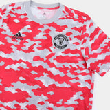 Camisa Pré-jogo Manchester United 21/22 Adidas - Branco e Vermelho - Vilas Store