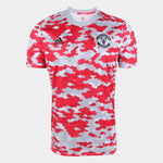 Camisa Pré-jogo Manchester United 21/22 Adidas - Branco e Vermelho - Vilas Store