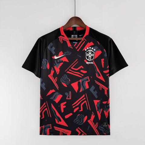 Camisa Seleção Brasil 2022 Nike - Vermelha e Preta - Treino - Vilas Store