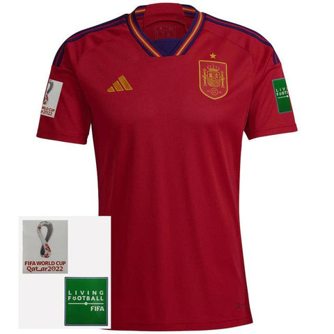 Camisa Seleção Espanha I 2022 Adidas [Com Patch] - Vermelho - Vilas Store