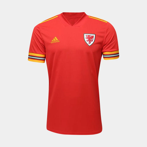 Camisa Seleção País de Gales I 20/21 Adidas - Vermelho - Vilas Store