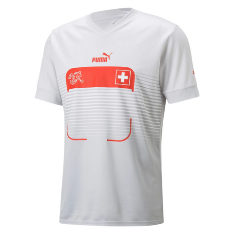 Camisa Seleção Suíça II 2022 Puma - Branco - Vilas Store
