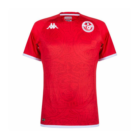 Camisa Seleção Tunísia I 2022 Kappa - Vermelho - Vilas Store