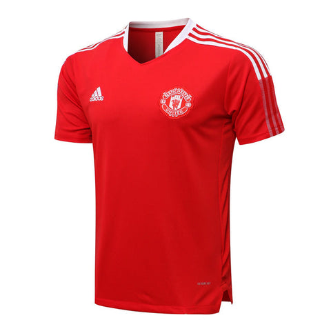 Camisa de Treino Manchester United 21/22 Adidas - Vermelho - Vilas Store