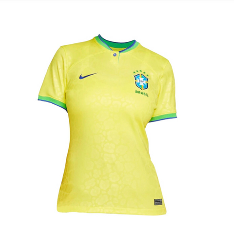 Camisa Feminina Seleção Brasil I 22/23 Nike - Amarelo - Vilas Store