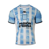 Camisa Racing I 22/23 Kappa - Branco e Azul - Vilas Store