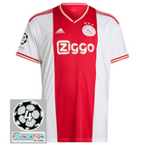 Camisa Ajax I [Patch Champions League] 21/22 Adidas - Branco e Vermelho - Vilas Store