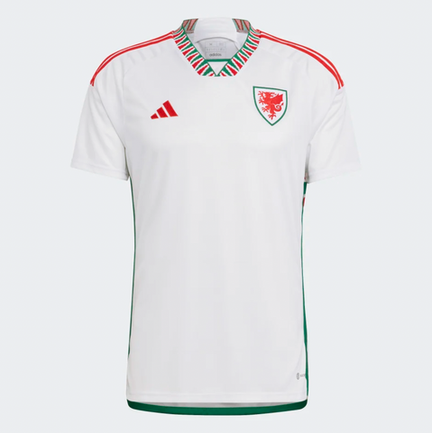 Camisa Seleção País de Gales II 2022 Adidas - Branco - Vilas Store