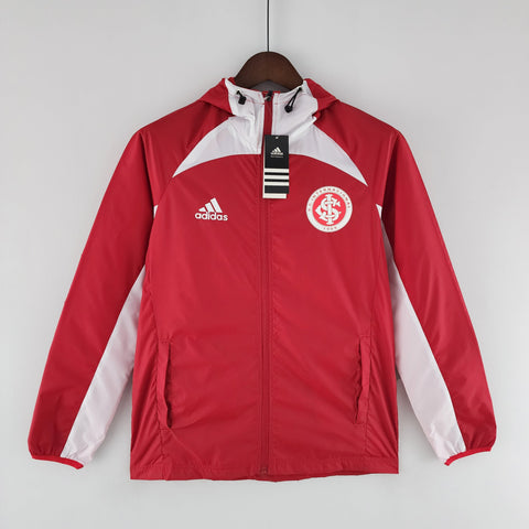 Corta-vento Internacional 22/23 Adidas - Vermelho e Branco - Vilas Store