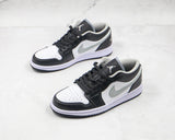 Tênis Nike Air Jordan 1 Low Black White Grey - Vilas Store