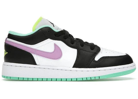 Tênis Nike Air Jordan 1 Low Green Glow Violet Shock - Vilas Store