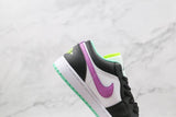 Tênis Nike Air Jordan 1 Low Green Glow Violet Shock - Vilas Store