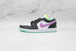 Tênis Nike Air Jordan 1 Low Green Glow Violet Shock - Vilas Store