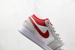 Tênis Nike Air Jordan 1 Low Se Light Smoke Grey Gym Red - Vilas Store