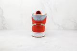 Tênis Nike Air Jordan 1 Mid Denim Red - Vilas Store