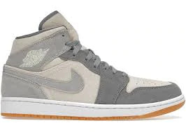 Tênis Nike Air Jordan 1 Mid Se Coconut Milk Particle Grey - Vilas Store