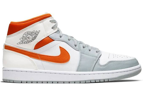 Tênis Nike Air Jordan 1 Mid Starfish Pure Platinum - Vilas Store