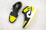 Tênis Nike Air Jordan 1 Mid Yellow Toe Black - Vilas Store