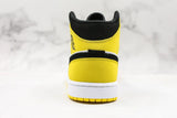 Tênis Nike Air Jordan 1 Mid Yellow Toe Black - Vilas Store