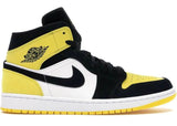 Tênis Nike Air Jordan 1 Mid Yellow Toe Black - Vilas Store