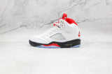 Tênis Nike Air Jordan 5 Retro Fire Red Silver Tongue - Vilas Store