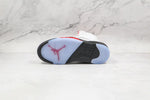 Tênis Nike Air Jordan 5 Retro Fire Red Silver Tongue - Vilas Store